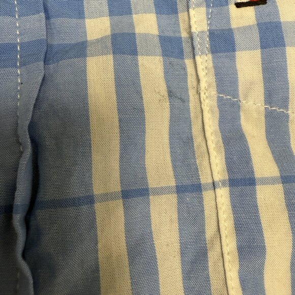 Men's TOMMY HILFIGER Short Sleeve Button-Down Dress Shirt- Size Large - Picture 12 of 12